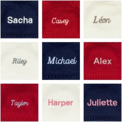 Bashful Viola Bunny with Personalised Navy Jumper