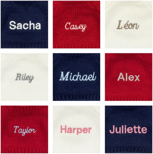 Bashful Viola Bunny with Personalised Navy Jumper