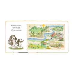 Hundchen Schnuck Und Sein Papa Buch and Bashful Fudge Puppy Medium