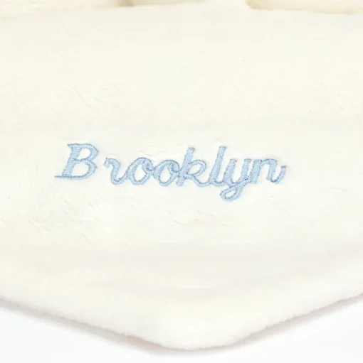 Personalised Bashful Black & Cream Puppy Soother